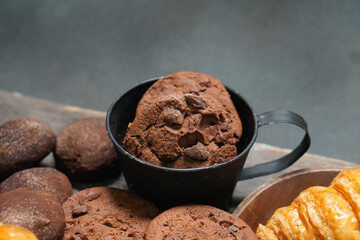 Many homemade bakery items that are delicious to eat.