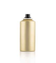 Spray deodorant in mockup jar isolated on white background
