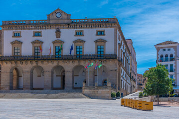 Plaza Mayor in Spanish town Caceres.