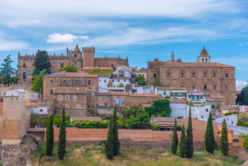 Panorama of Spanish town Caceres.