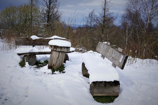 Winterlandschaft Externsteine