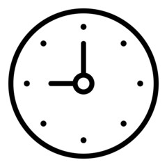 Watch Alarm Flat Icon Isolated On White Background