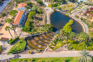 Botanical garden Jose Celestino Mutis at La Rabida in Spain.