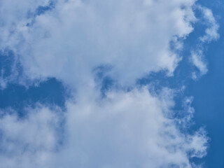 fluffy beautiful clouds in the sky