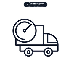 express delivery. fast delivery icon symbol template for graphic and web design collection logo vector illustration