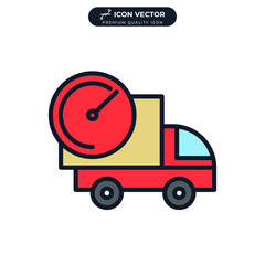 express delivery. fast delivery icon symbol template for graphic and web design collection logo vector illustration