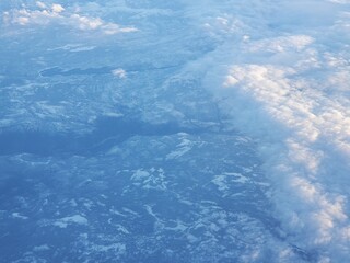 Flying Over the Sierras, Eastern California