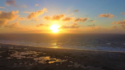 Fototapeta na wymiar Sunrise at Saco Beach.