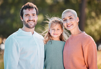 Family is lifes greatest gift. Shot of a young couple and their daughter spending time outdoors.