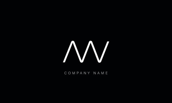 AW, WA, AW, Letters logo monogram