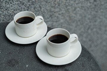 hot coffee cup on table, relax time, morning time