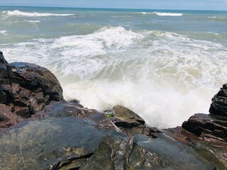 waves and rocks