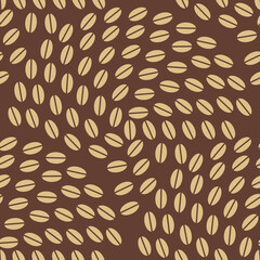 Seamless coffee bean pattern with scaly effect for coffee shop background, cafe decoration, culinary events for coffee themed greeting card and coffee themed fabric motifs