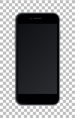 Realistic smartphone isolated on transparent background. - 496722150