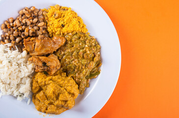 Caruru traditional Afro-Brazilian food typical of Bahia.