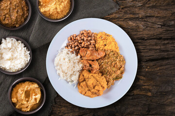 Caruru traditional Afro-Brazilian food typical of Bahia.