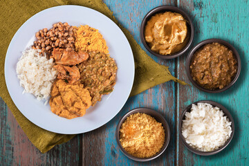 Caruru traditional Afro-Brazilian food typical of Bahia.