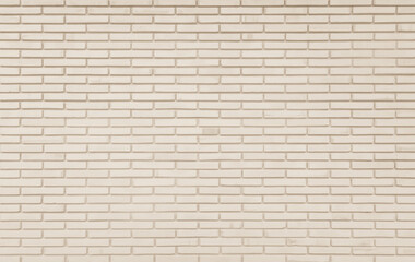 Cream white brick wall texture background. Brickwork and stonework flooring backdrop interior design home decoration.