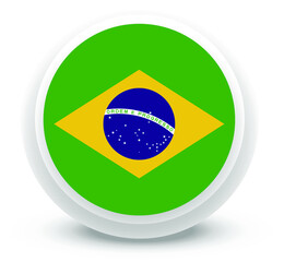 Fototapeta premium Brazil Flag vector