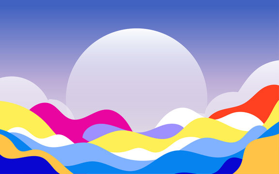 Silhouettes of people on May 4th Youth Day, people jumping up excitedly, vector illustration