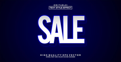 Obraz premium Sale text style effect editable