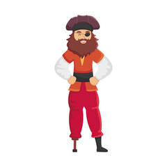 pirate captain standing