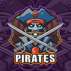 Pirates Logo for Team Gamers and Sports