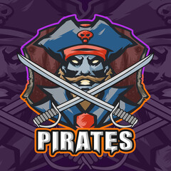 Pirates Logo for Team Gamers and Sports