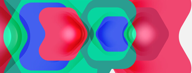 Color arrow shapes on white backdrop. Minimal geometric abstract background. Vector illustration for wallpaper banner background or landing page