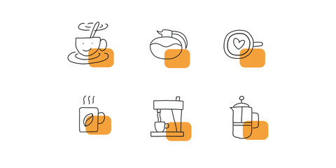sets of coffee icon