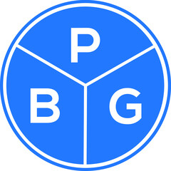 PBG letter logo design on black background. PBG  creative initials letter logo concept. PBG letter design.