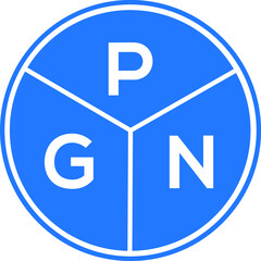 PGN letter logo design on black background. PGN  creative initials letter logo concept. PGN letter design.