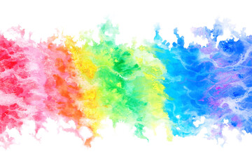 空 雲 虹 水彩 ベクター 背景