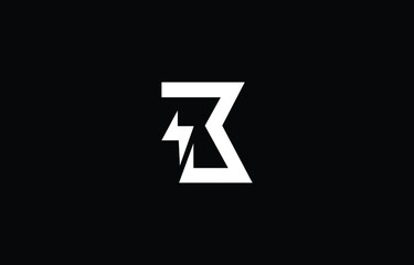 Obraz premium Abstract Thunder Letter B Logo Letter Business Template Vector icon
