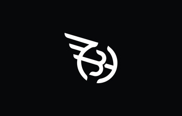 Wing Letter B Logo Letter Business Template Vector icon