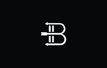 Letter B Bow & Arrow Logo Letter Business Template Vector icon