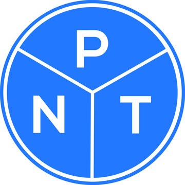 PNT letter logo design on white background. PNT  creative circle letter logo concept. PNT letter design.