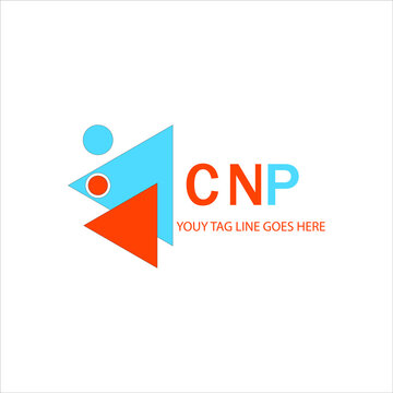 CNP letter logo creative design with vector graphic