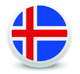 Fototapeta premium iceland Flag Vector