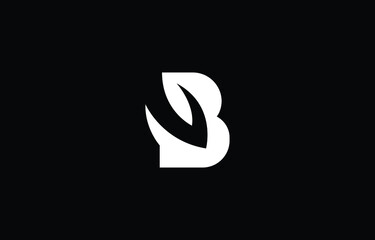 Abstract unique modern minimal alphabet letter icon Modern Energy Letter B logo 
