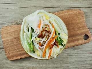 한국전통음식 백김치, 요리