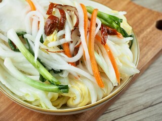 한국전통음식 백김치, 요리