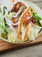 한국전통음식 백김치, 요리