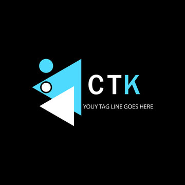 CTK letter logo creative design with vector graphic