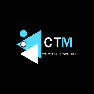 CTM letter logo creative design with vector graphic
