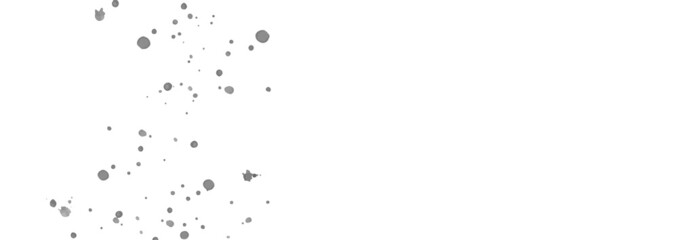 飛び散ったインクの飛沫の背景素材　グレー　墨　横長