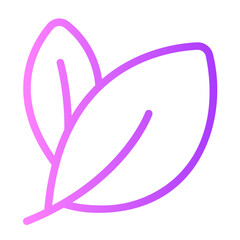 leaf gradient icon