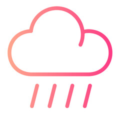 raining gradient icon
