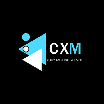 CXM letter logo creative design with vector graphic