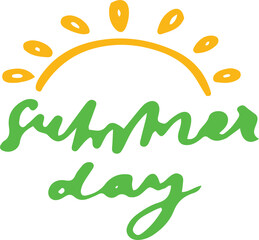 Spring hand drawn lettering